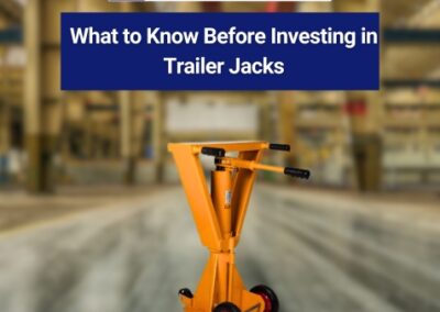What to Know Before Investing in Trailer Jacks