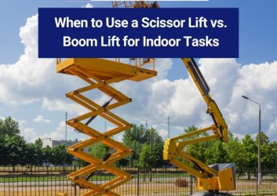 When to Use a Scissor Lift vs. Boom Lift for Indoor Tasks